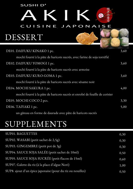 Sushi d’Akiko - Menu Image 4